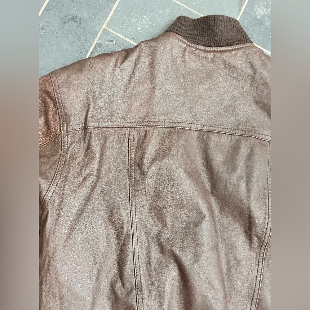 Vintage urban cowboy brown leather bomber - Picture 12 of 16